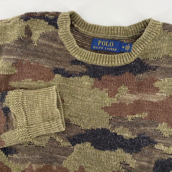Polo Ralph Lauren Other - Polo Ralph Lauren Men's Camo Sweater Crewneck Pullover Knit Size M
